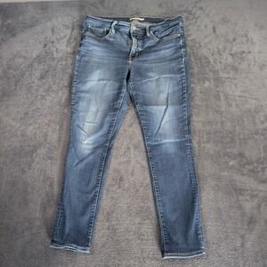 Levi's Shaping Skinny Blue Denim Jeans Button Accents 5-Pocket Women's 32